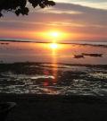 Sensational sunset at Mainski, Nusa Lembongan  Resort, Bali.