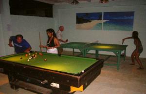 Pool table & table tennis at Mainski, Nusa Lembongan Resort Hotel accommodation.