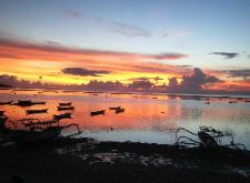 Mainski Nusa Lembongan, Bali - Jungut Batu, sunset beach.