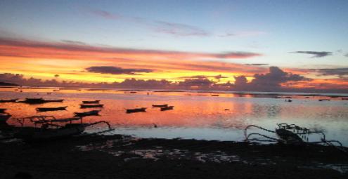 Nusa Lembongan, Bali. sunset from Mainski hotel
