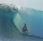 Shipwrecks surf break is world renowned. Nusa Lembongan
