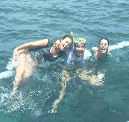 Nusa Lembongan island, Bali. Snorkelling Fun.