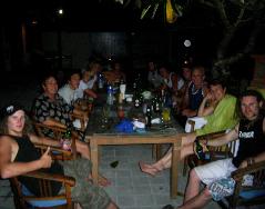 Nusa Lembongan Hotel.  group dining